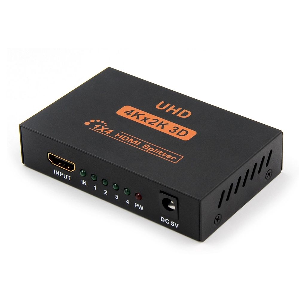 Hdmi Splitter 1*4 High Resolution 2K*4K 3D Full Hd Tv 1 Input 4 Output Hdmi Hub Switcher Adapter