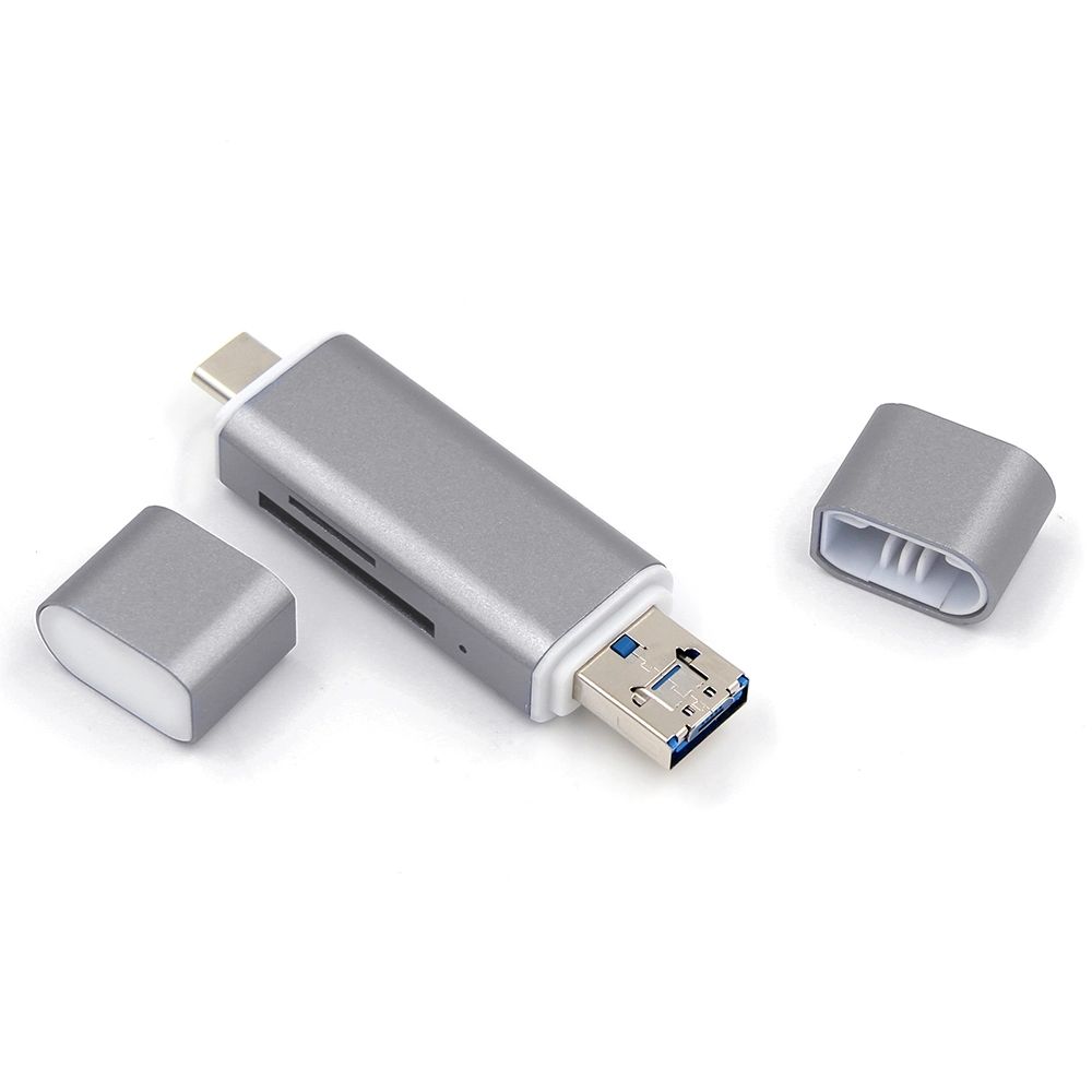 Micro Usb type-c chip card reader smart reader writer OTG 3 in 1