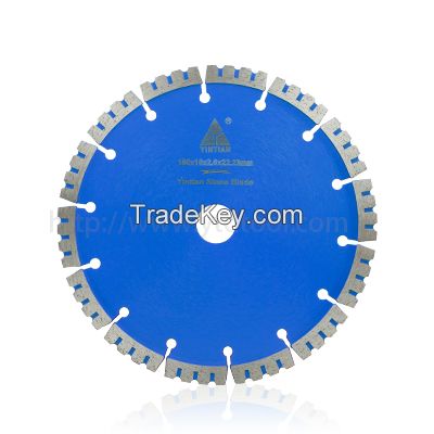 Dry cut sintered blade for cutting and grinding granite marble concret limestone