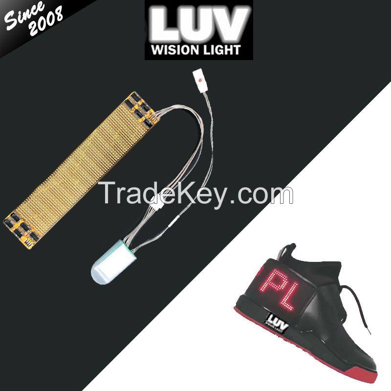  a Bluetooth programmable LED strip light  for shoes for advertising 