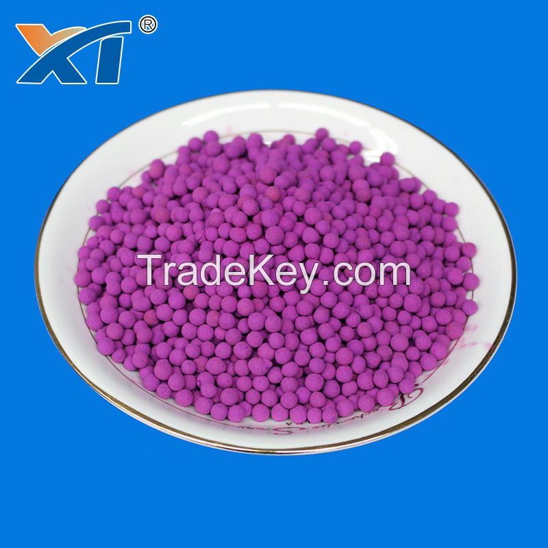 Potassium Permanganate Activated Alumina KMnO4 high adsorption capacity ...