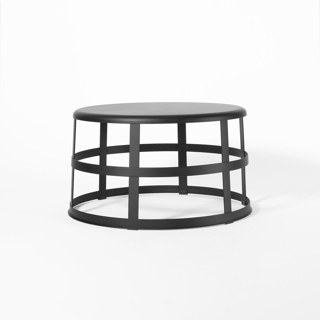 spun alloy coffe table