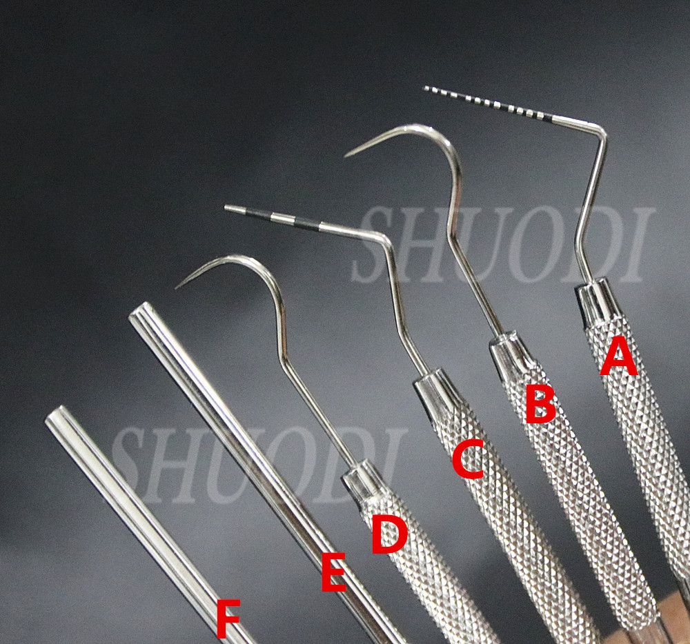 Dental Stainless Steel Periodontal probe with Scaler Explorer Instrument Tool Endodontic