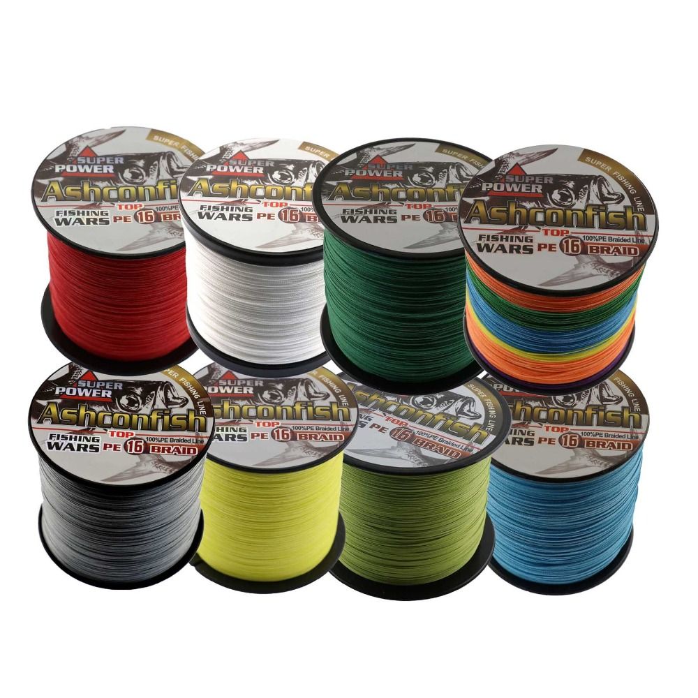 super strength 16 strands 1000 m 0.16mm --2mm 20LB-500LB PE braided fishing line