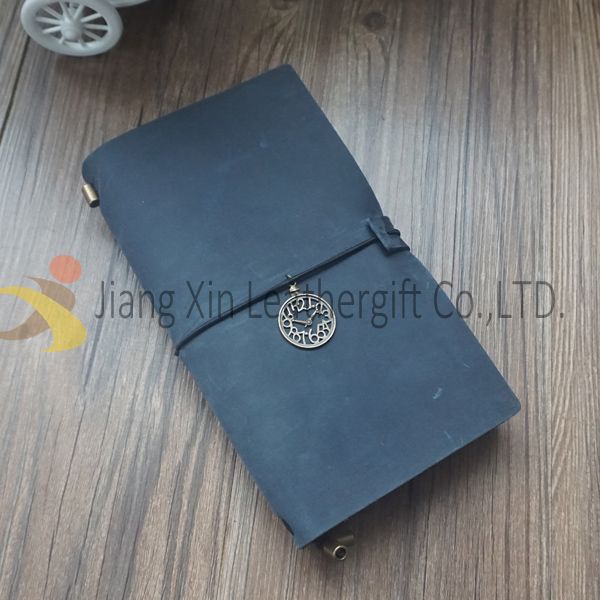 Handmade Refillable leather notebook with Brass for Leather Gift