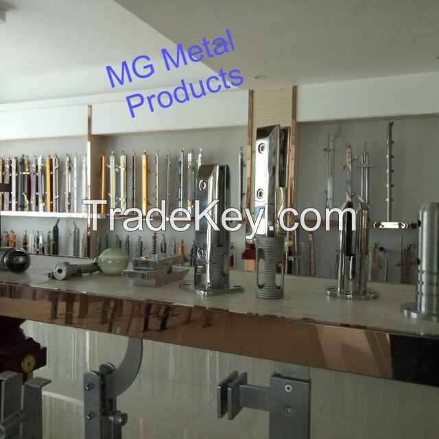 hardware,carved guardrail, column, building decorative screen, glass door handle and floor spring