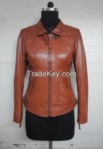 ladies leather jacket