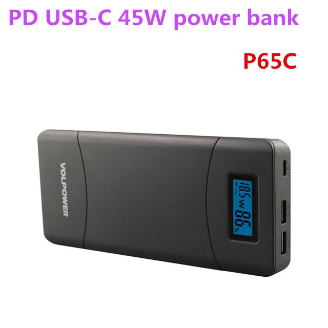 2018 newest portable smart PD power bank, rechargeable batteries for laptops