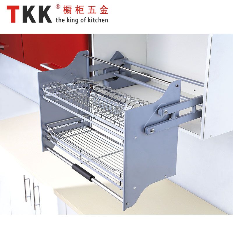 Kitchen Cabinet Elevator Pull Down Shelf Storage Basket