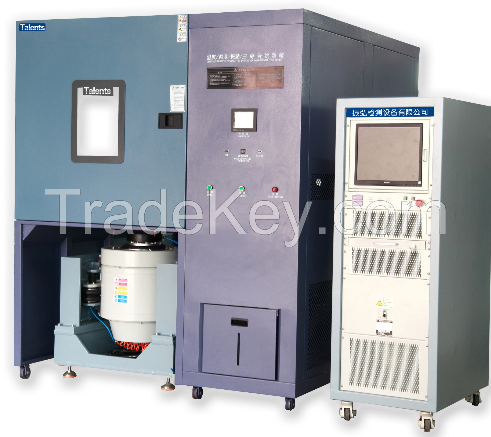 Temperature, humidity and vibration test chamber