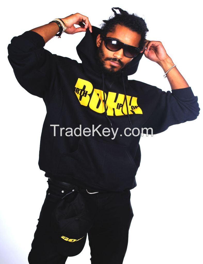 BOHH Hoodies Black&amp; Action Yellow