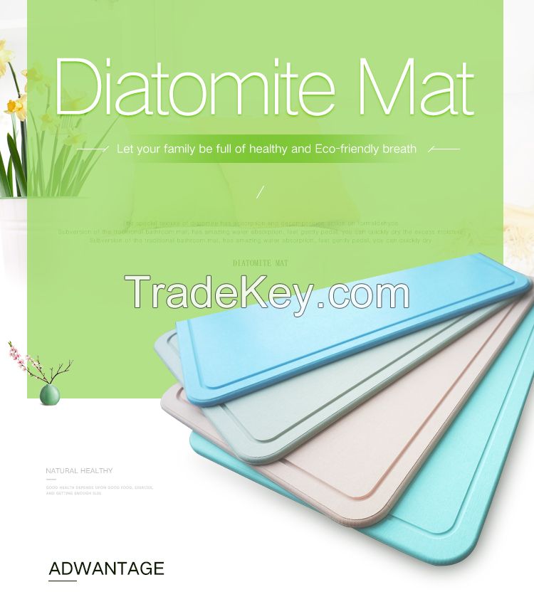 Peakon Eco-Friendly Diatomite Bath Mat Diatomaceous Earth Mat