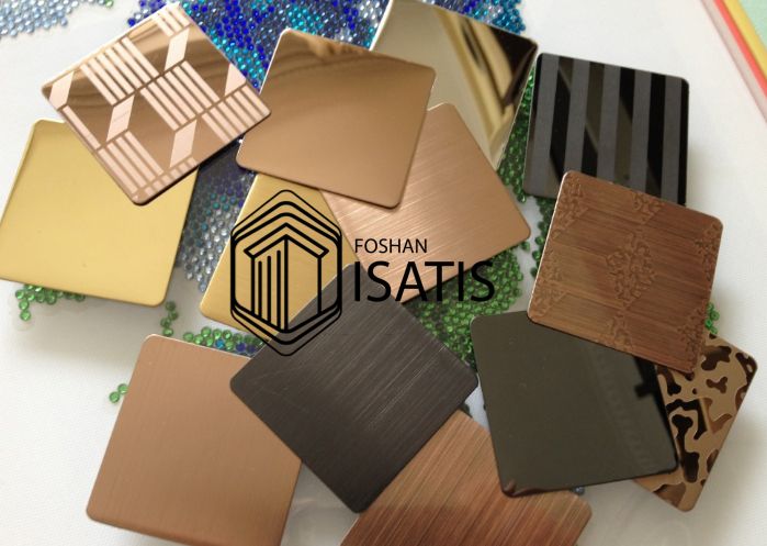 Decorative colored stainless steel sheet