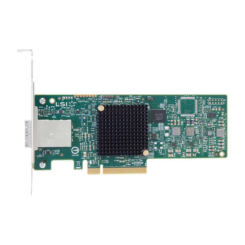 LSI00343 9300-8e H5-25460-00 12Gb/s 8-Port External PCI-Express 3.0 SATA / SAS HBA