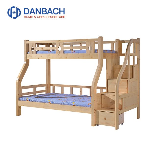 Wood Kids Bunk Bed For Boys With Drawers Children's Furniture Double Decker Bed