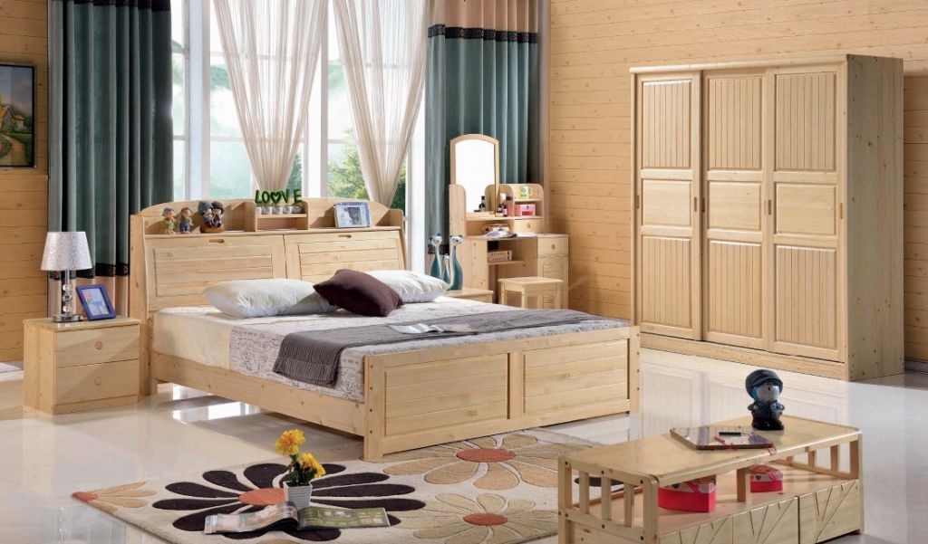 Danbach Adjustable Height Wholesale Solid Wood Bed Factory Direct Kids Bedroom Furniture