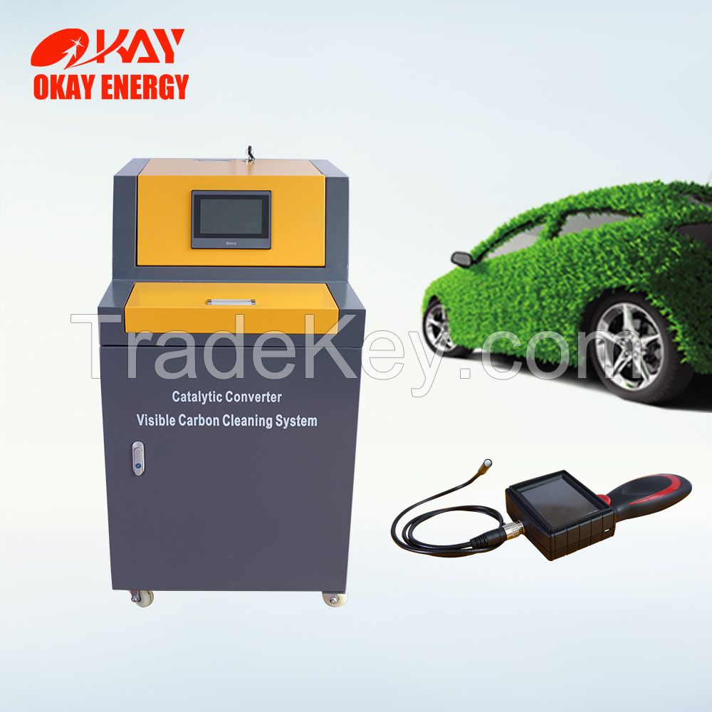 Catalytic converter cleaning machine VCS2000 exhaust system fuel saving and carbon clean diesel DPF cleaner