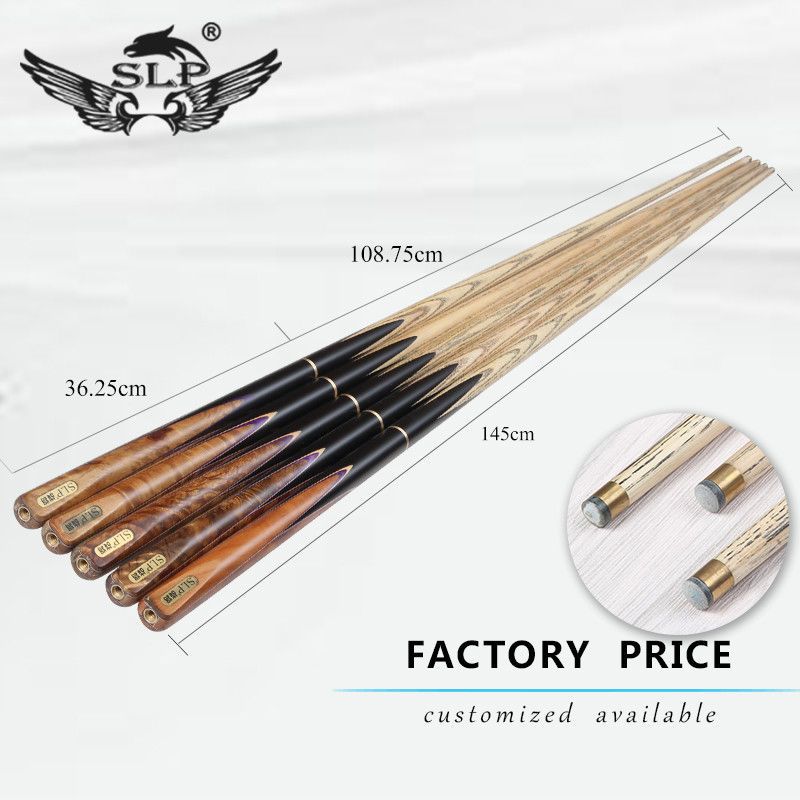 SLP High Quality 9-10 MM Tip Ash Wood Billiard Snooker Cue For Sale