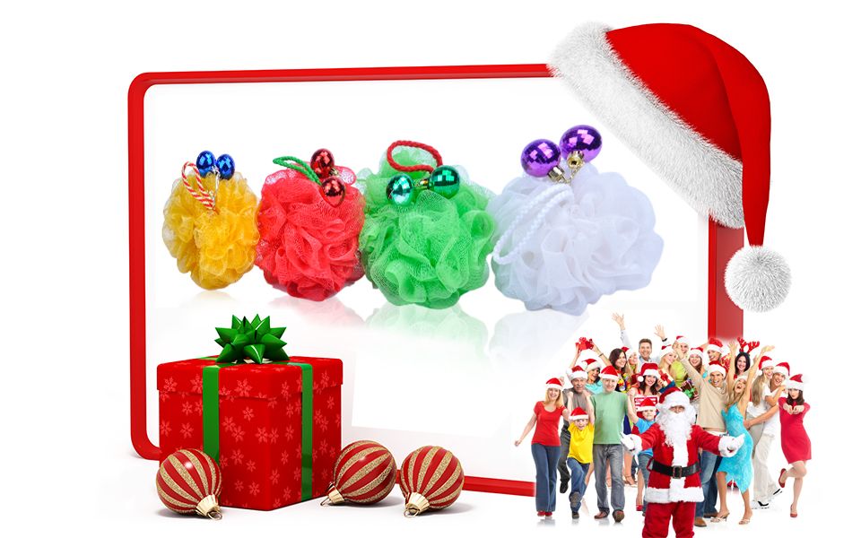  Bath Sponge / Flower Shape Sponge / Christmas Items