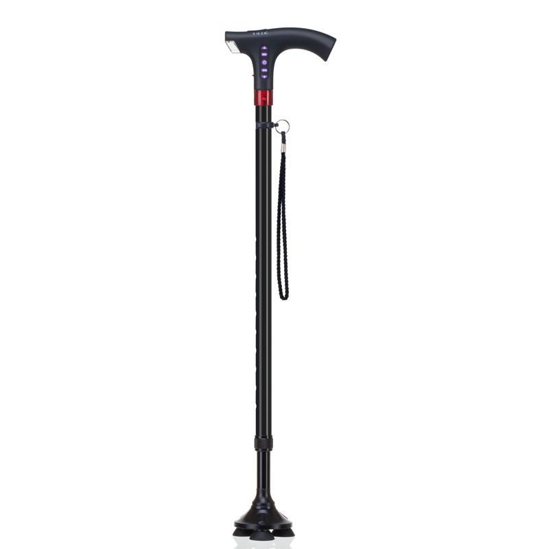 High quality Travel Adjustable Folding Single Foldable medical walking stick for old people