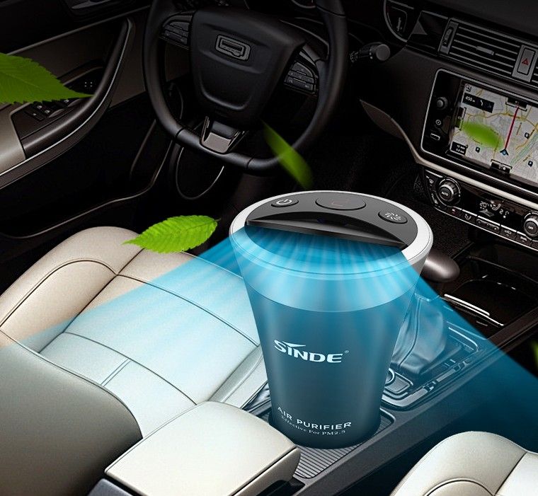 OEM Car Mini Air Purifier with Nano pp air filter absorb second hand smoke and PM2.5 purifiers