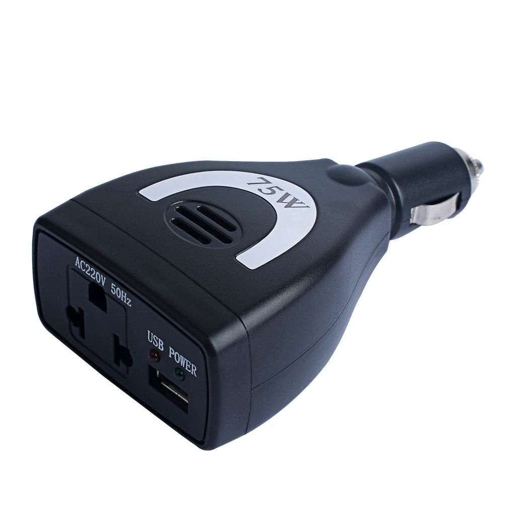 Universal socket 75w mini car power inverter