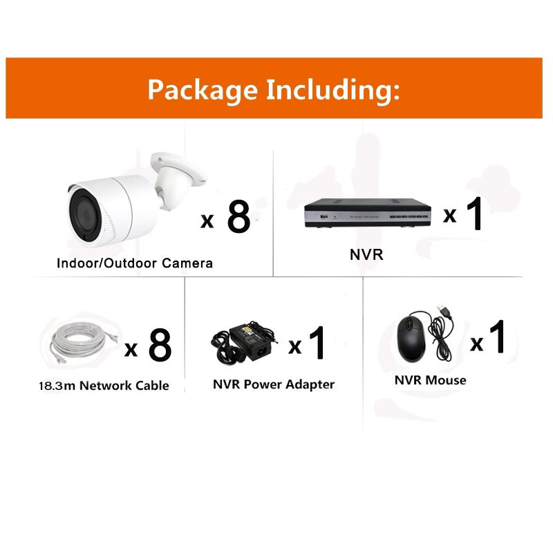 CCTV 8CH 5.0MP Poe IP Camera Security Poe NVR Kits From CCTV Cameras Suppliers