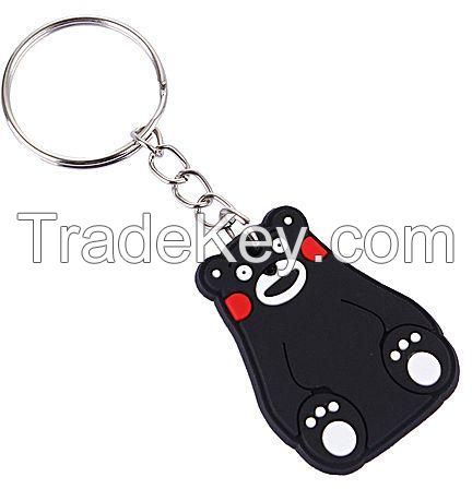 Gifts OEM Silicone Soft PVC Keyring Rubber 3D Keychain Key Chain