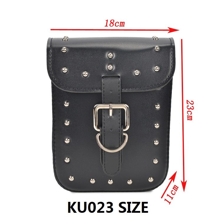 Highly Durable Leather Tail Bag Saddle Bag for Motorcycles