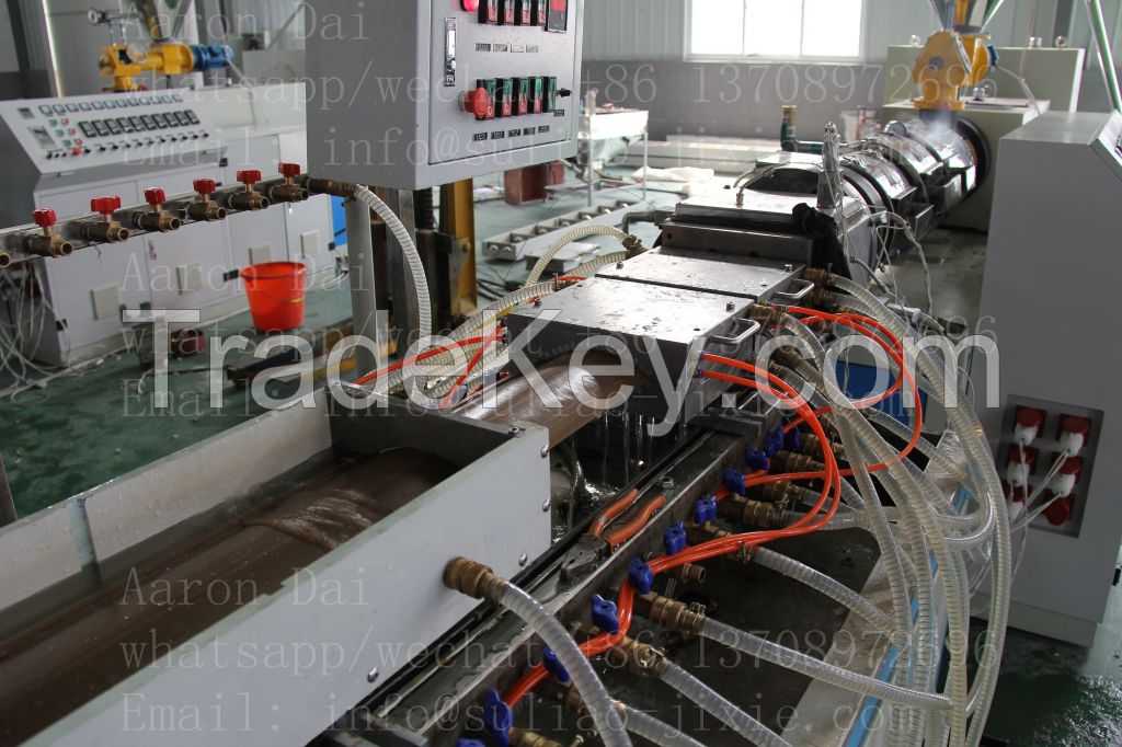 wpc profile extrusion line wpc window and door profile making machine