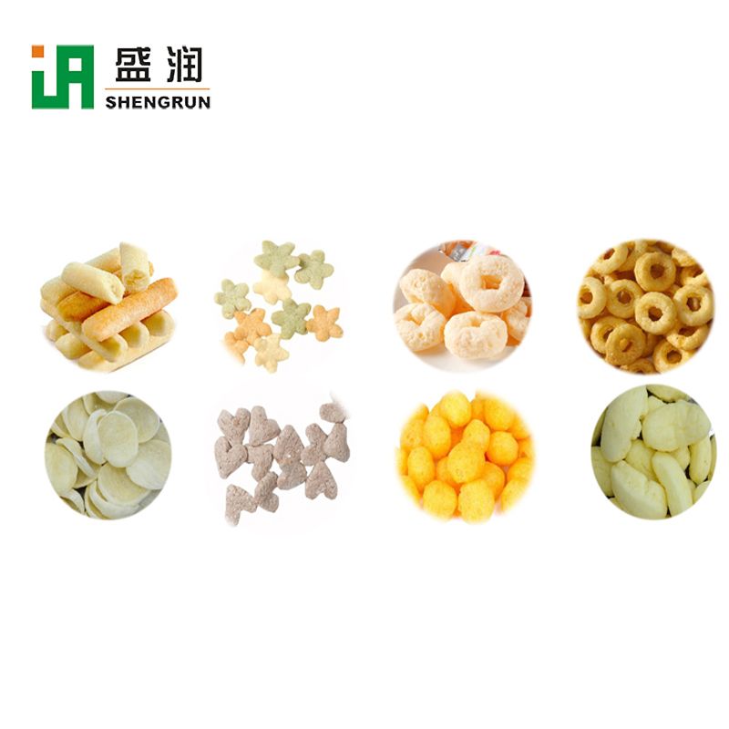 Puffed Corn Rice Snacks Food Processing Line 