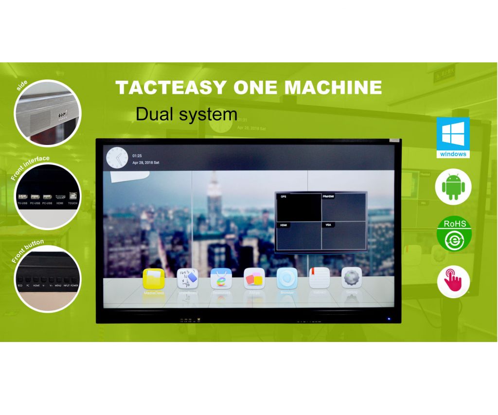 Touch screen panel, 10 points touch, all in one PC,dual system, windows&Android