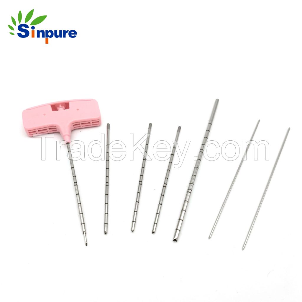 Custom medical stainless steel bone marrow aspiration biopsy needle 