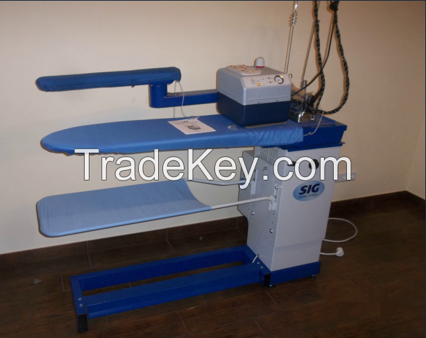 Vacuum Ironing tables and steam generators