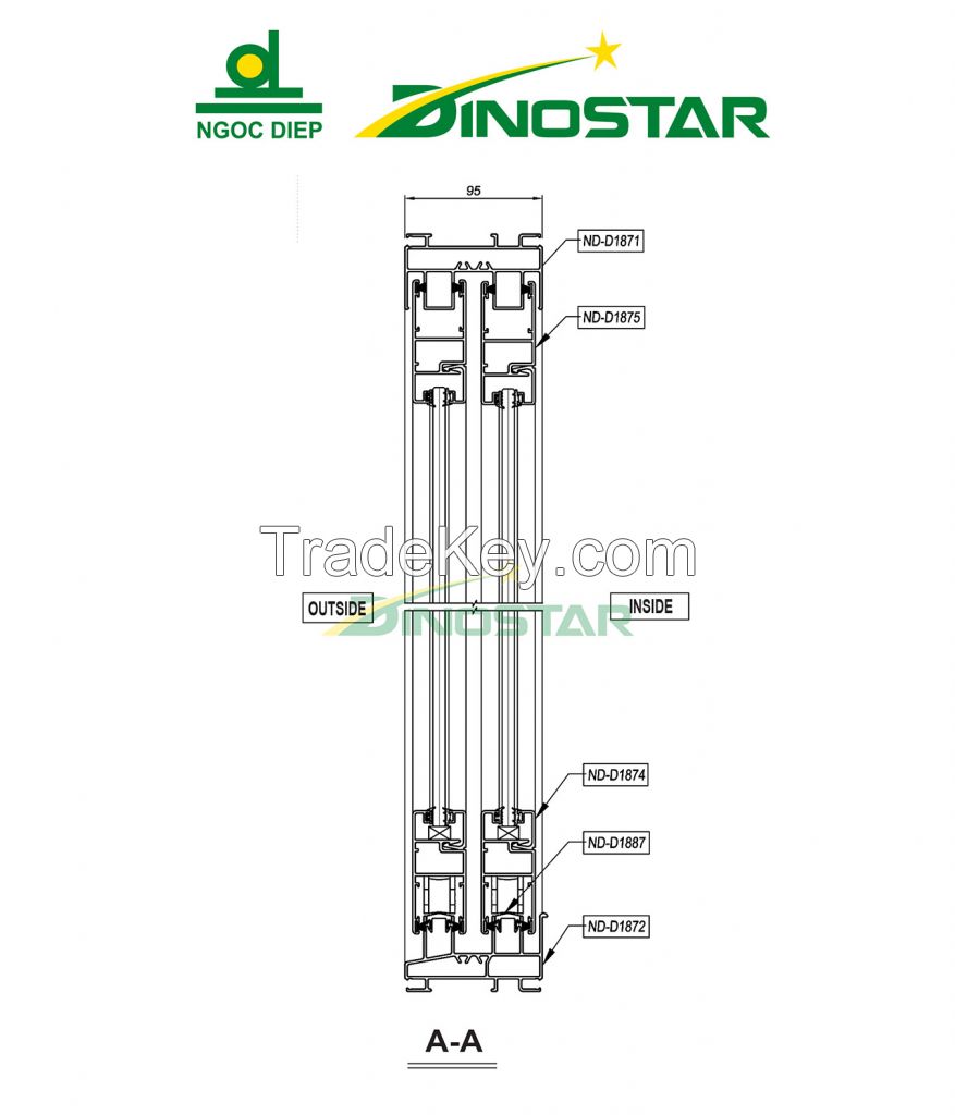 Wood grain Aluminium Extrusion Product