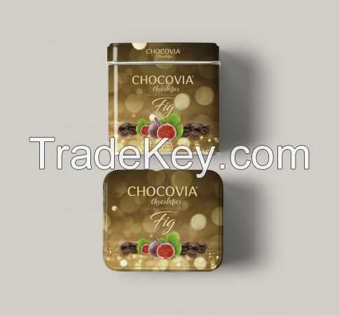 Gift choco dragees, Tin box