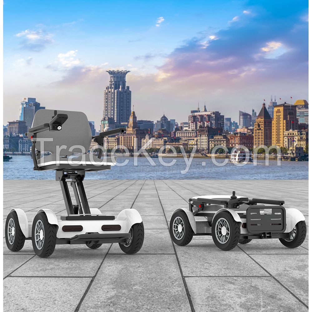 Four-wheel drive auto folding electric wheelchairs