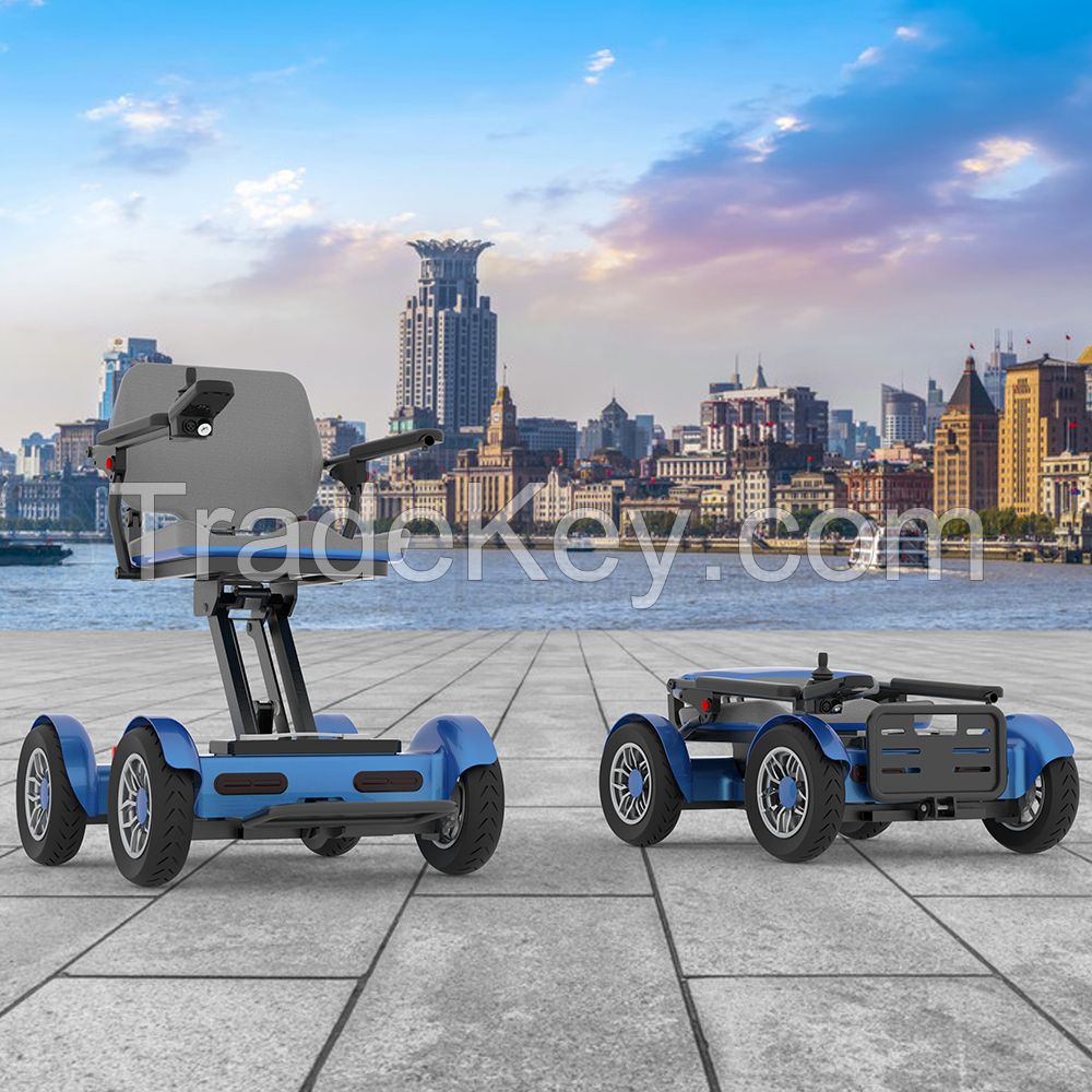 Four-wheel drive auto folding electric wheelchairs