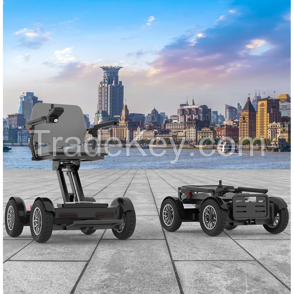 Four-wheel drive auto folding electric wheelchairs