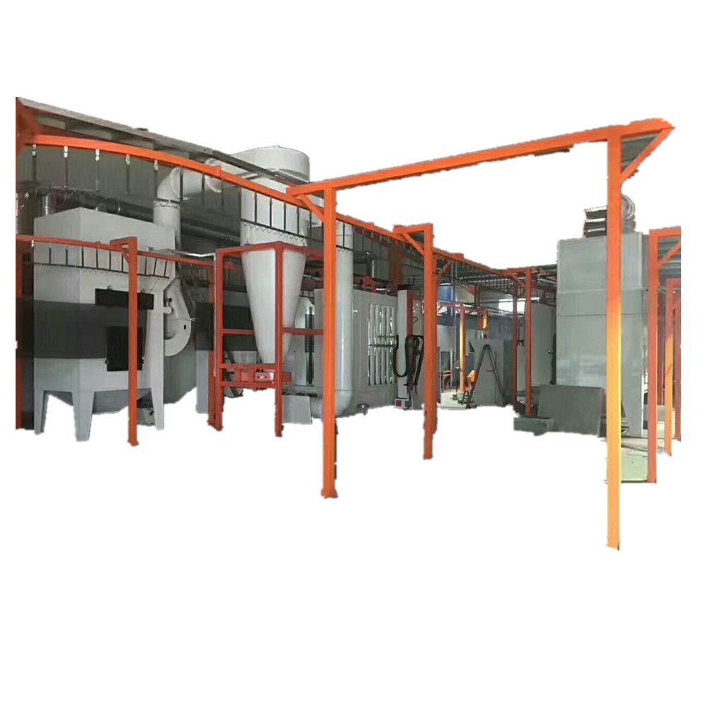 new design power and free powder coating line 