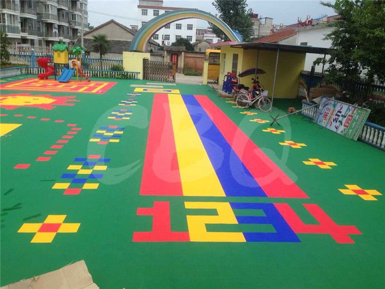 CBQ-PP, Colorful PP interlocking sports flooring tiles