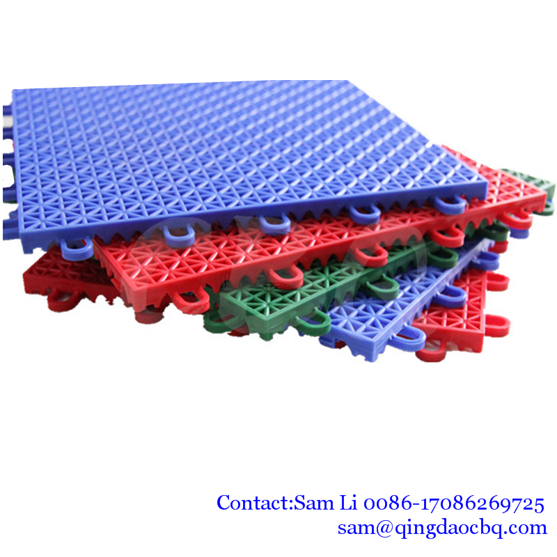 CBQ-PP, Colorful PP interlocking sports flooring tiles