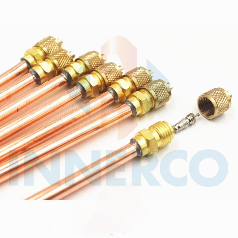 Air conditioner spare parts copper charging valve pin valve access valve