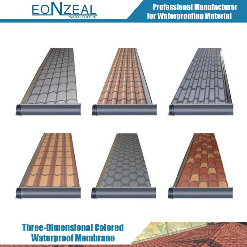 Three-Dimensional Colored Waterproof Membrane