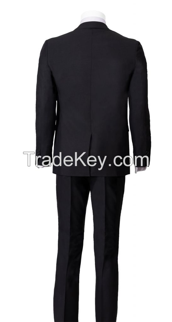 SM Milerega Black Slim Fit Suit