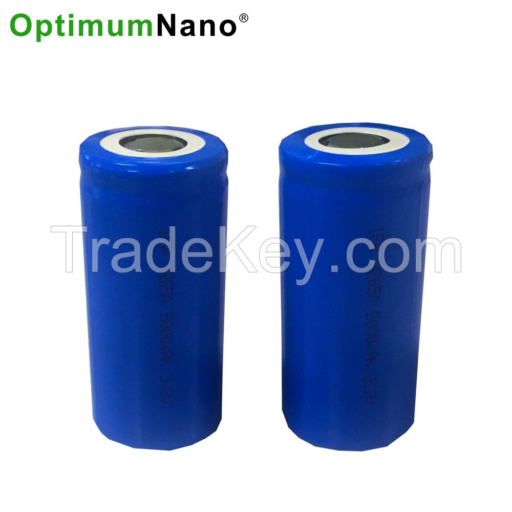 Optimumnano 32650 lifepo4 cell 3.2v 5.5ah 