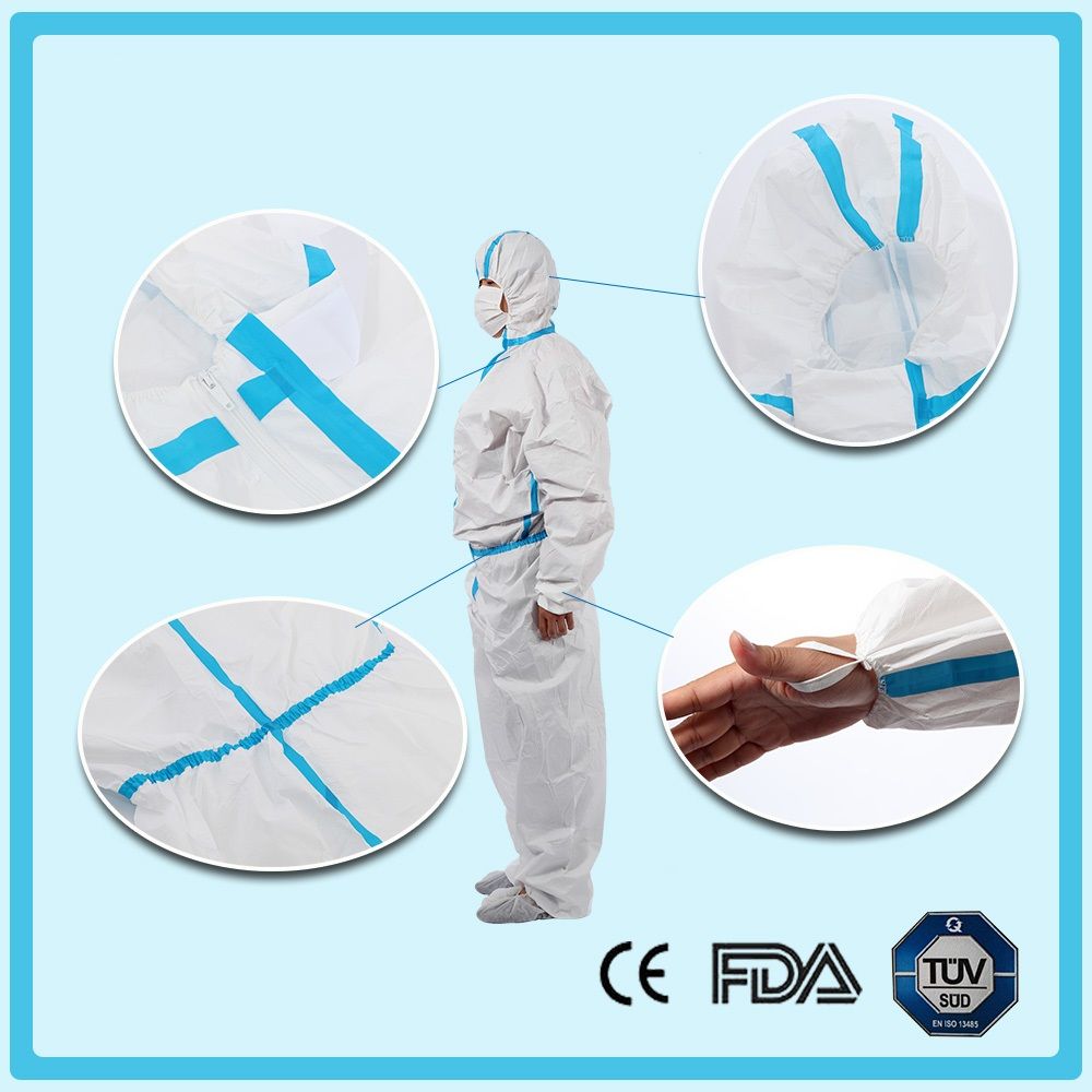 Disposable nonwoven coverall