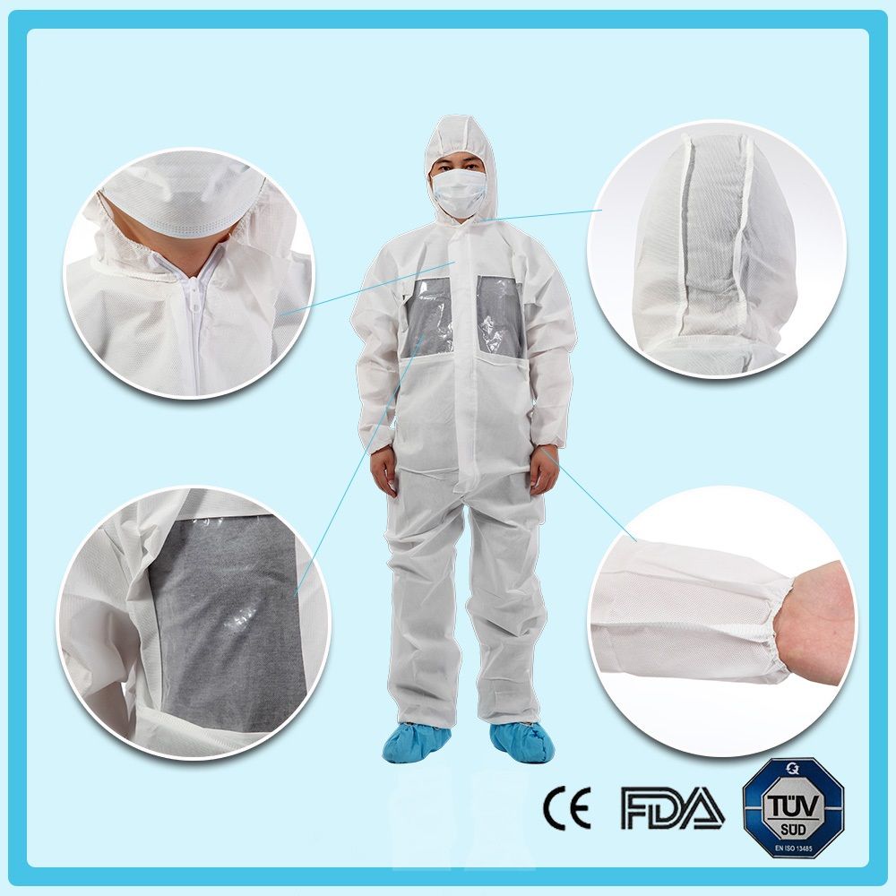 Disposable nonwoven coverall