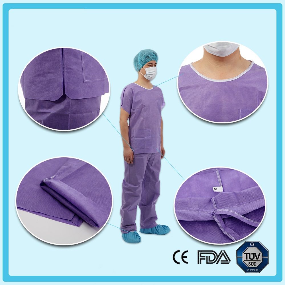 Disposable nonwoven scrub suits