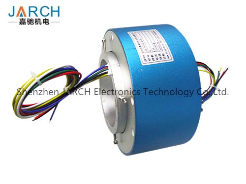 JARCH 100mm Conductors 380VAC 250Rpm Crane Through Bore Slip Rings